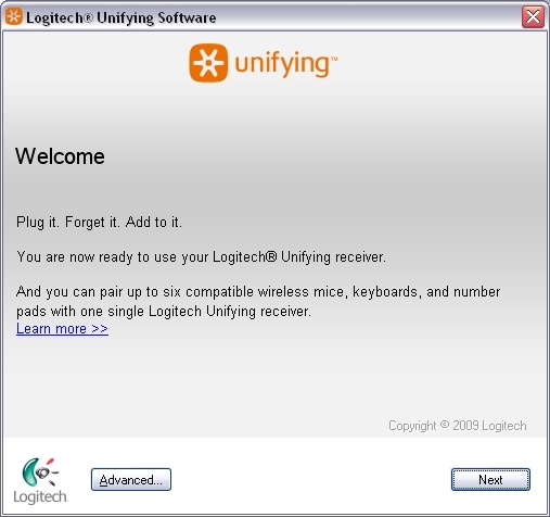 server 2012 logitech unifying software