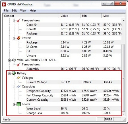 Battery Life Program Windows