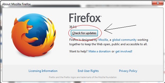 Firefox Flash Update