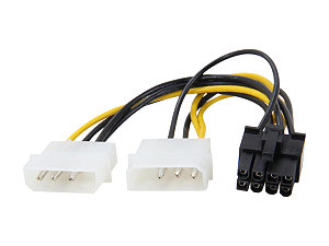 4-Pin Molex to 8-Pin PCI-E Connector Cable 
