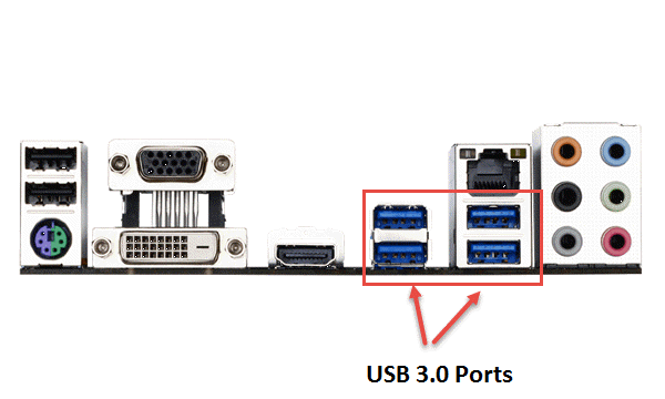 Identify USB 3.0 ports