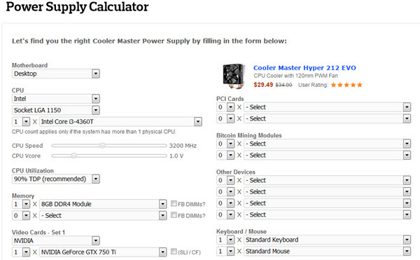 PC Power Supply Calculator Tools Find the Right