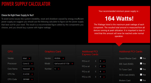 reporte Saludar Oblongo Top PC Power Supply Calculator Tools to Find the Right PSU