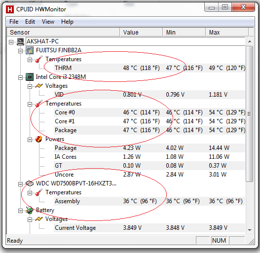 cpuid hardware monitor temperature