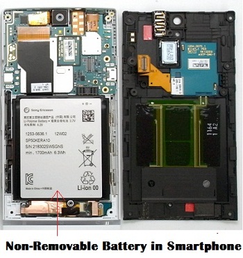 non-removable-battery-in-a-smartphone