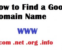 How to find a good domain name