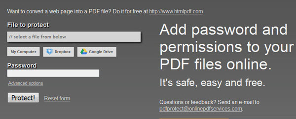 free pdf protector